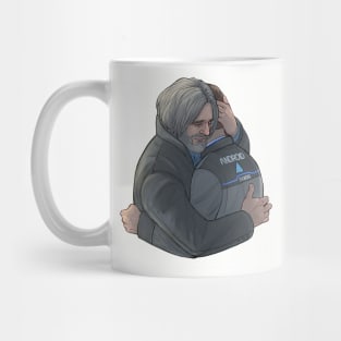 Hank and Connor hug Mug